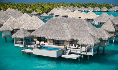 Bora Bora luxurious overwater bungalows